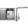 Set Blanco 03-D 25 (dřez Tipo 45 S Mini Přírodní lesk + baterie Mila Chrom)