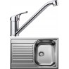 Set Blanco 04-A 25 (dřez Tipo 45 S Compact Přírodní lesk + baterie Daras Chrom)
