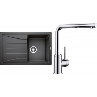 Set Blanco 08-A 25 (dřez Sona 45 S Antracit + baterie Mila Chrom)
