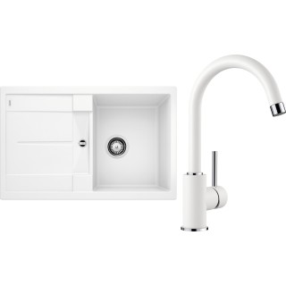 Set Blanco 11 - B (dřez Metra 45 S Bílá + baterie Mida Bílá)
