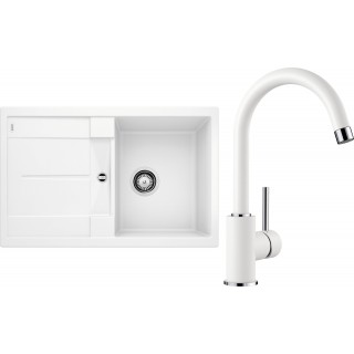 Set Blanco 09-B 25 (dřez Metra 45 S Bílá + baterie Mida Bílá)