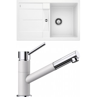 Set Blanco 09-D 25 (dřez Metra 45 S Bílá + baterie Kano-S Bílá)