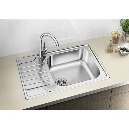 Kuchyňský dřez Blanco Dinas XL 6 S Compact Kartáčovaný, bez excentru Kuchyňský dřez Blanco Dinas XL 6 S Compact Kartáčovaný, bez excentru