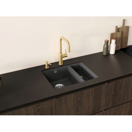 Kuchyňský dřez Blanco Subline 350/150-U Basalt, s táhlem Kuchyňský dřez Blanco Subline 350/150-U Basalt, s táhlem