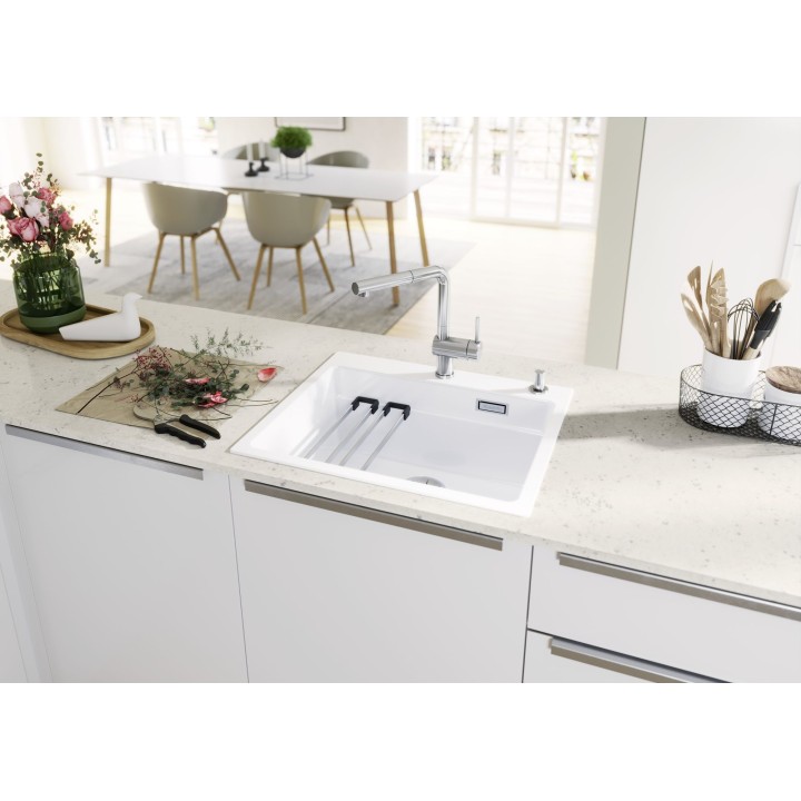 Kuchyňský dřez Blanco Etagon 6 Magnolie lesklá, s táhlem