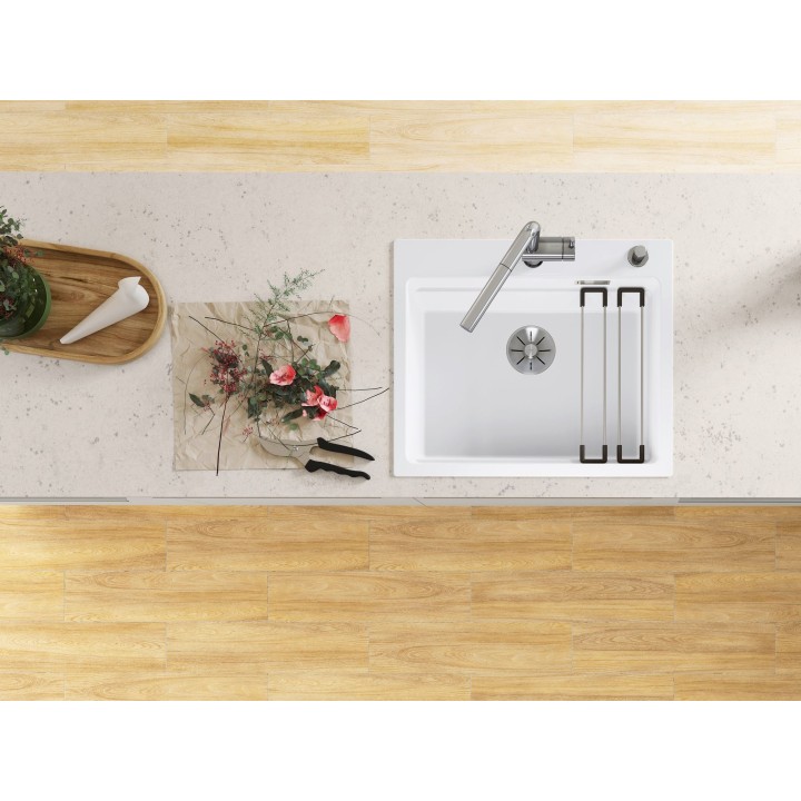 Kuchyňský dřez Blanco Etagon 6 Magnolie lesklá, s táhlem