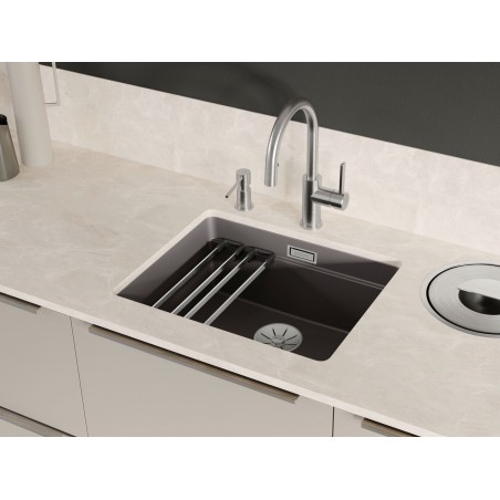 Kuchyňský dřez Blanco Etagon 500-U Basalt, bez táhla Kuchyňský dřez Blanco Etagon 500-U Basalt, bez táhla