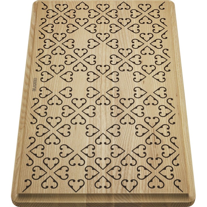 Deska Blanco 237591, dřevo s ornamentem, pro dřezy Faron XL 6 S
