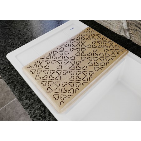 Deska Blanco 237591, dřevo s ornamentem, pro dřezy Faron XL 6 S Deska Blanco 237591, dřevo s ornamentem, pro dřezy Faron XL 6 S