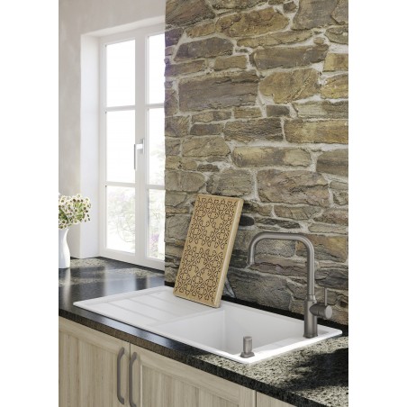 Deska Blanco 237591, dřevo s ornamentem, pro dřezy Faron XL 6 S Deska Blanco 237591, dřevo s ornamentem, pro dřezy Faron XL 6 S