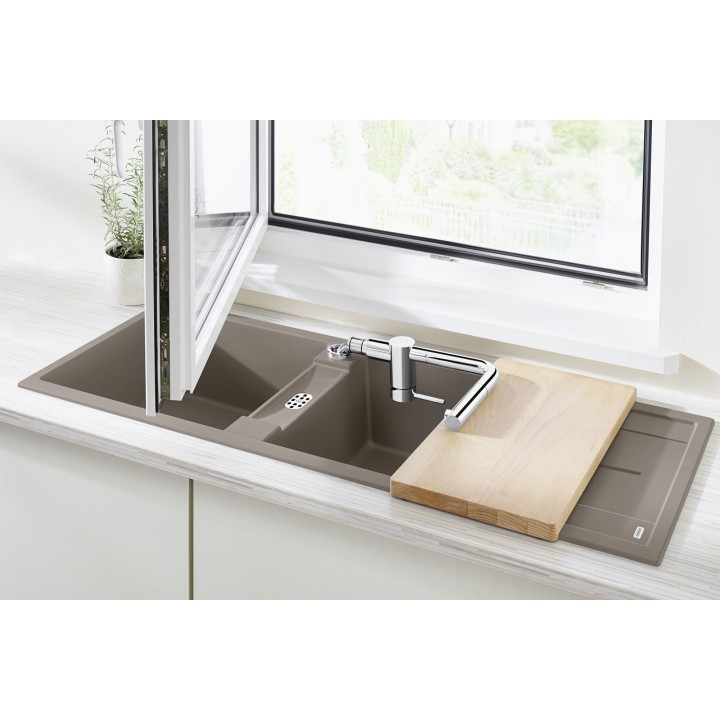 Kuchyňská baterie Blanco Linus-S-F Chrom, před okno