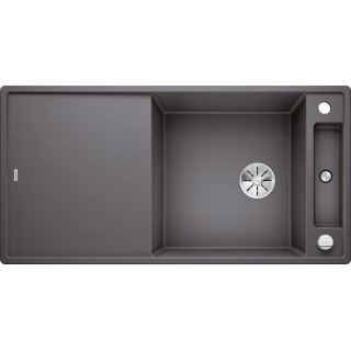 Kuchyňský dřez Blanco Axia III XL 6 S Šedá skála, s krájecí deskou a excentrem, se skleněnou krájecí deskou