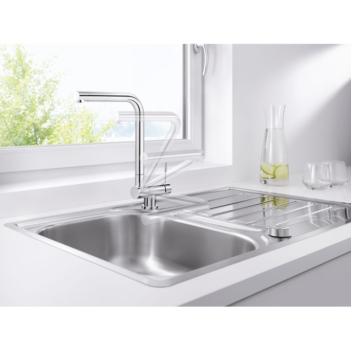 Kuchyňská baterie Blanco Laressa-F Chrom, páka vpravo