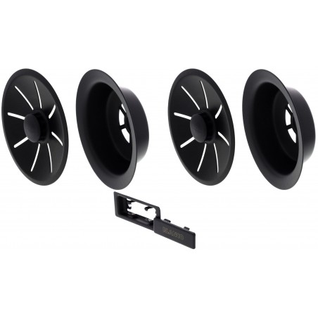 Odtoková sada Blanco InFino - Black Edition, pro dvou dřez Odtoková sada Blanco InFino - Black Edition, pro dvou dřez