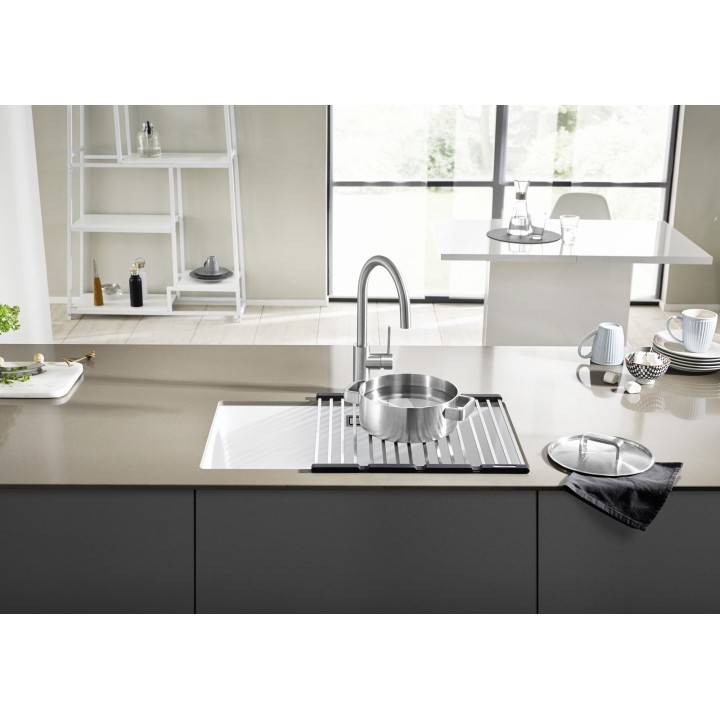 Odkládací nerezová mřížka Blanco KlappMatte 238482, 460 x 425 mm