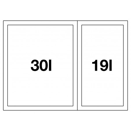 Odpadkový koš Blanco Flexon II 60/2, 1x 30 l + 1x 19 l Odpadkový koš Blanco Flexon II 60/2, 1x 30 l + 1x 19 l