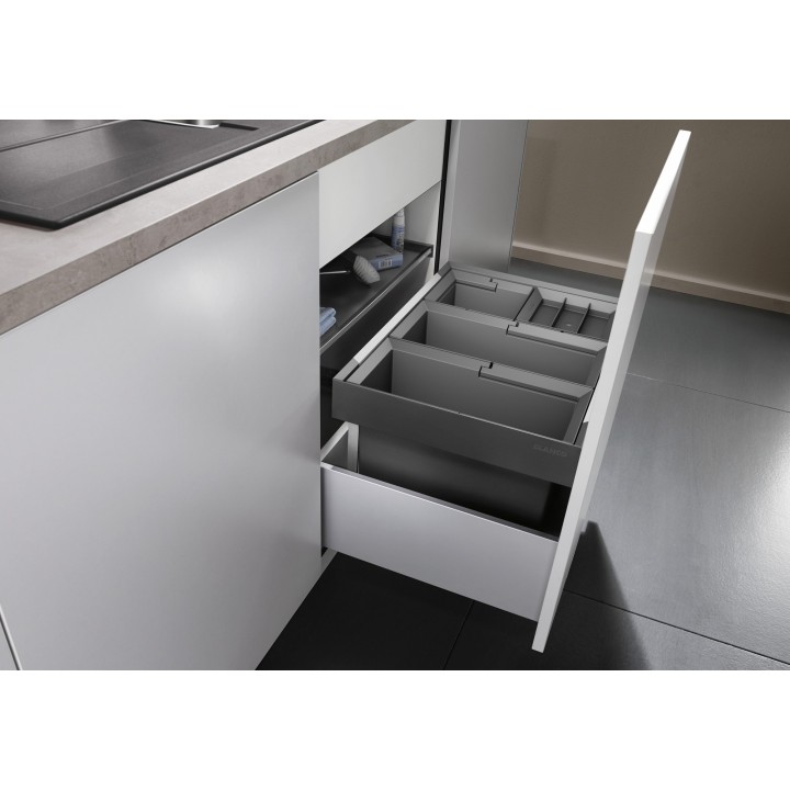 Odpadkový koš Blanco Flexon II 60/4, 2x 15 l + 2x 6 l