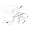 Odpadkový koš Blanco Flexon II Low 90/4, 3x 19 l + 1x 16 l Odpadkový koš Blanco Flexon II Low 90/4, 3x 19 l + 1x 16 l