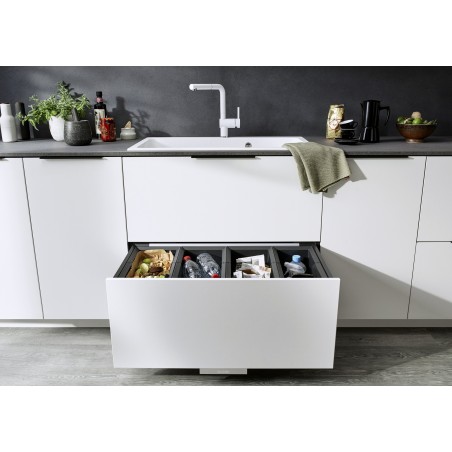 Odpadkový koš Blanco Flexon II Low 90/4, 3x 19 l + 1x 16 l Odpadkový koš Blanco Flexon II Low 90/4, 3x 19 l + 1x 16 l
