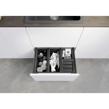 Odpadkový koš Blanco Flexon II Low 60/4, 2x 15l + 2x 6 l Odpadkový koš Blanco Flexon II Low 60/4, 2x 15l + 2x 6 l