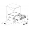 Odpadkový koš Blanco Select II 50/3, 1x 19 l + 2x 8 l Odpadkový koš Blanco Select II 50/3, 1x 19 l + 2x 8 l