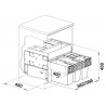 Odpadkový koš Blanco Select II 60/4 Orga, 2x 15 l + 2x 6 l Odpadkový koš Blanco Select II 60/4 Orga, 2x 15 l + 2x 6 l