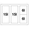 Odpadkový koš Blanco Select II 60/4 Orga, 2x 15 l + 2x 6 l Odpadkový koš Blanco Select II 60/4 Orga, 2x 15 l + 2x 6 l