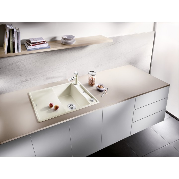 Kuchyňský dřez Blanco Axia III 45 S Černá, s dřevěnou krájecí deskou