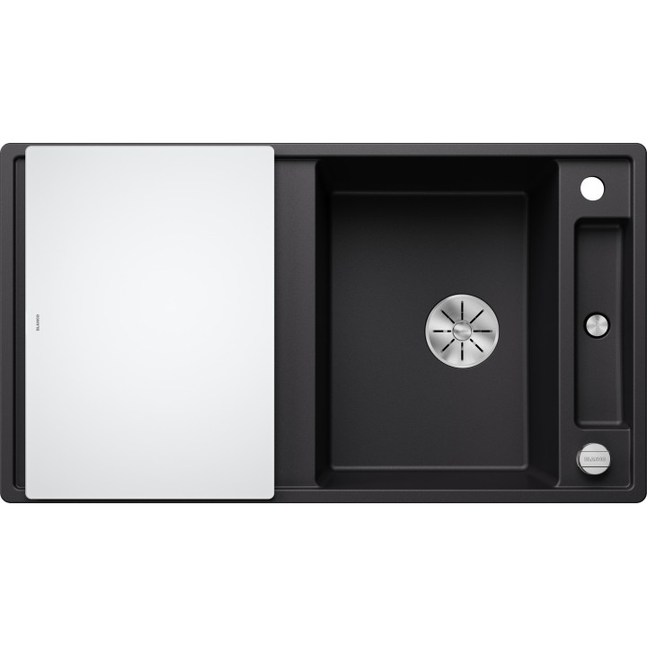Kuchyňský dřez Blanco Axia III 5 S Černá, se skleněnou krájecí deskou