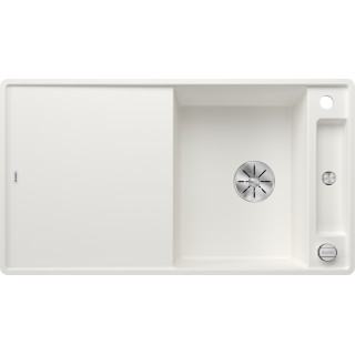 Kuchyňský dřez Blanco Axia III 5 S-F Bílá, s dřevěnou krájecí deskou