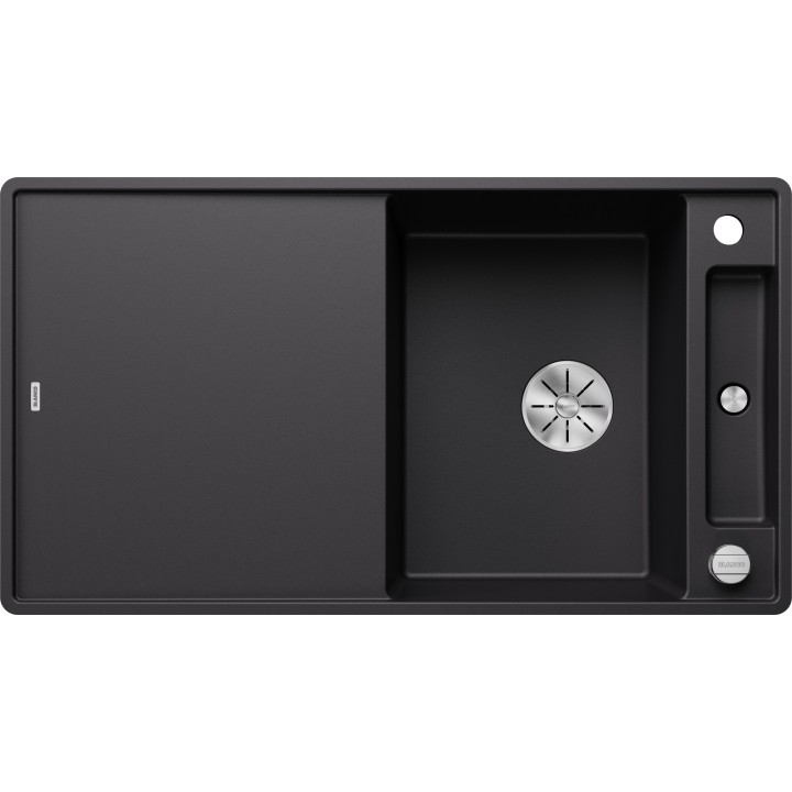 Kuchyňský dřez Blanco Axia III 5 S-F Černá, se skleněnou krájecí deskou