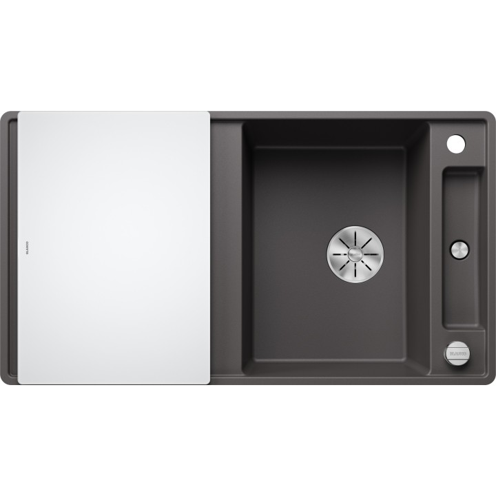 Kuchyňský dřez Blanco Axia III 5 S-F Šedá skála, se skleněnou krájecí deskou