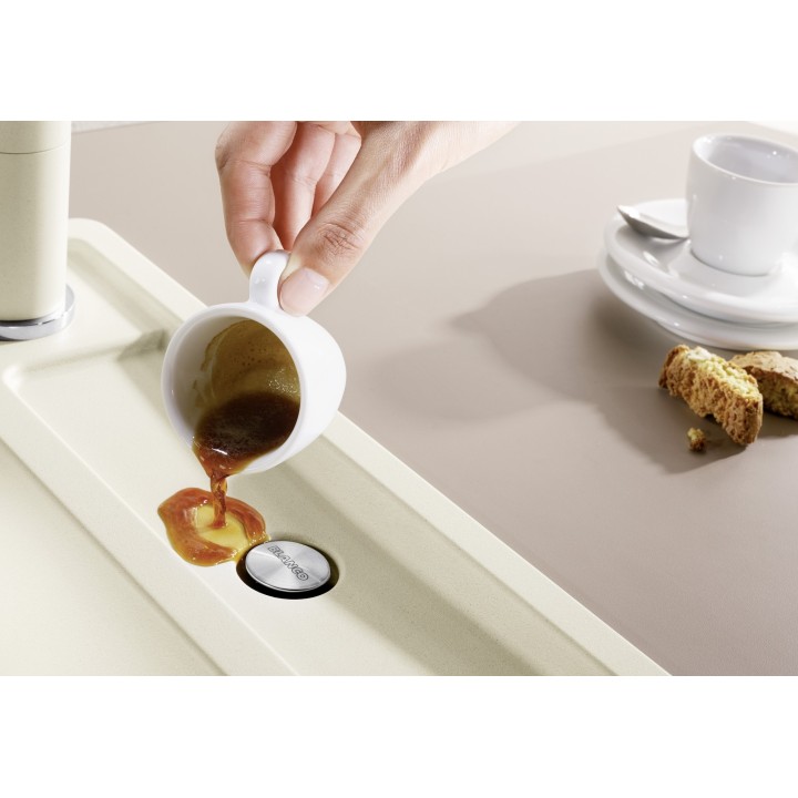 Kuchyňský dřez Blanco Axia III 45 S Bílá soft, se skleněnou krájecí deskou