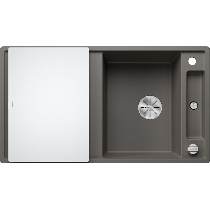 Kuchyňský dřez Blanco Axia III 5 S Šedá vulkán, se skleněnou krájecí deskou