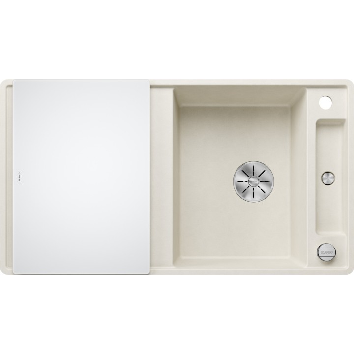 Kuchyňský dřez Blanco Axia III 5 S-F Bílá soft, se skleněnou krájecí deskou