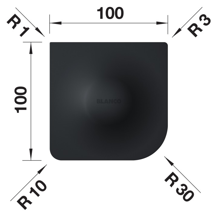Univerzální stěrka Blanco 526713, silikon