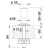 Ovládací knoflík excentru Blanco 221339, Chrom Ovládací knoflík excentru Blanco 221339, Chrom