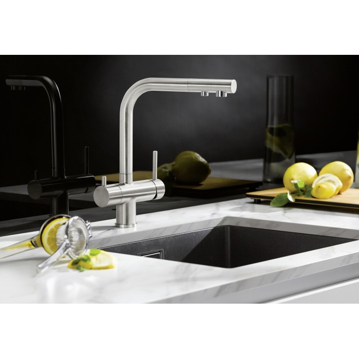 Kuchyňská baterie Blanco FONTAS II Filter Satin Platinum