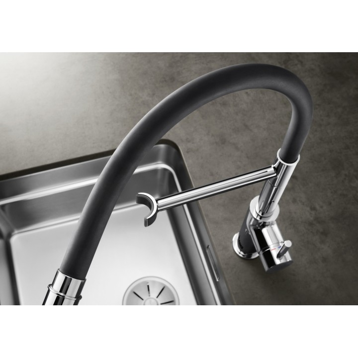 Kuchyňská baterie Blanco Catris-S Flexo Dark Steel