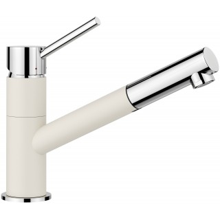 Kuchyňská baterie Blanco Kano-S Bílá soft/chrom, beztlaková