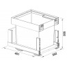 Odpadkový koš Blanco Select II 40/2 Combi Odpadkový koš Blanco Select II 40/2 Combi