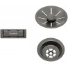 Odtoková sada Blanco InFino - Satin dark steel, pro jednu vaničku Odtoková sada Blanco InFino - Satin dark steel, pro jednu vaničku