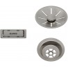 Odtoková sada Blanco InFino - Satin platinum, pro jednu vaničku Odtoková sada Blanco InFino - Satin platinum, pro jednu vaničku