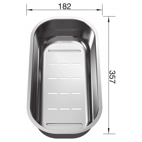Nerezová miska Blanco 225253, pro dřezy Classic Pro Nerezová miska Blanco 225253, pro dřezy Classic Pro