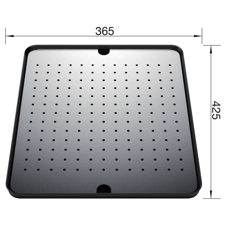 Odkapávací deska Blanco 513485, černý plast/nerez