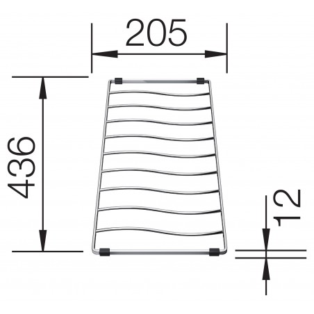 Odkapávací mřížka Blanco 229234, pro dřezy Elon XL 6 S Odkapávací mřížka Blanco 229234, pro dřezy Elon XL 6 S