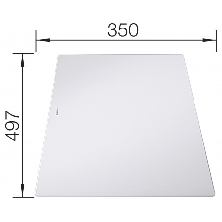 Skleněná krájecí deska Blanco 234045, pro dřezy Axia III Skleněná krájecí deska Blanco 234045, pro dřezy Axia III