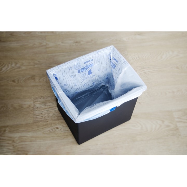 Zatahovací odpadkové pytle Blanco Household L, pro nádoby 30 l, 15 ks