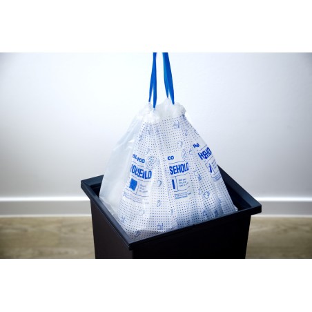Zatahovací odpadkové pytle Blanco Household L, pro nádoby 30 l, 15 ks Zatahovací odpadkové pytle Blanco Household L, pro nádoby 30 l, 15 ks