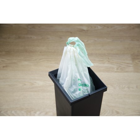 Zatahovací odpadkové pytle Blanco Compostable S, kompostovatelné, pro nádoby 6-8 l, 15 ks Zatahovací odpadkové pytle Blanco Compostable S, kompostovatelné, pro nádoby 6-8 l, 15 ks